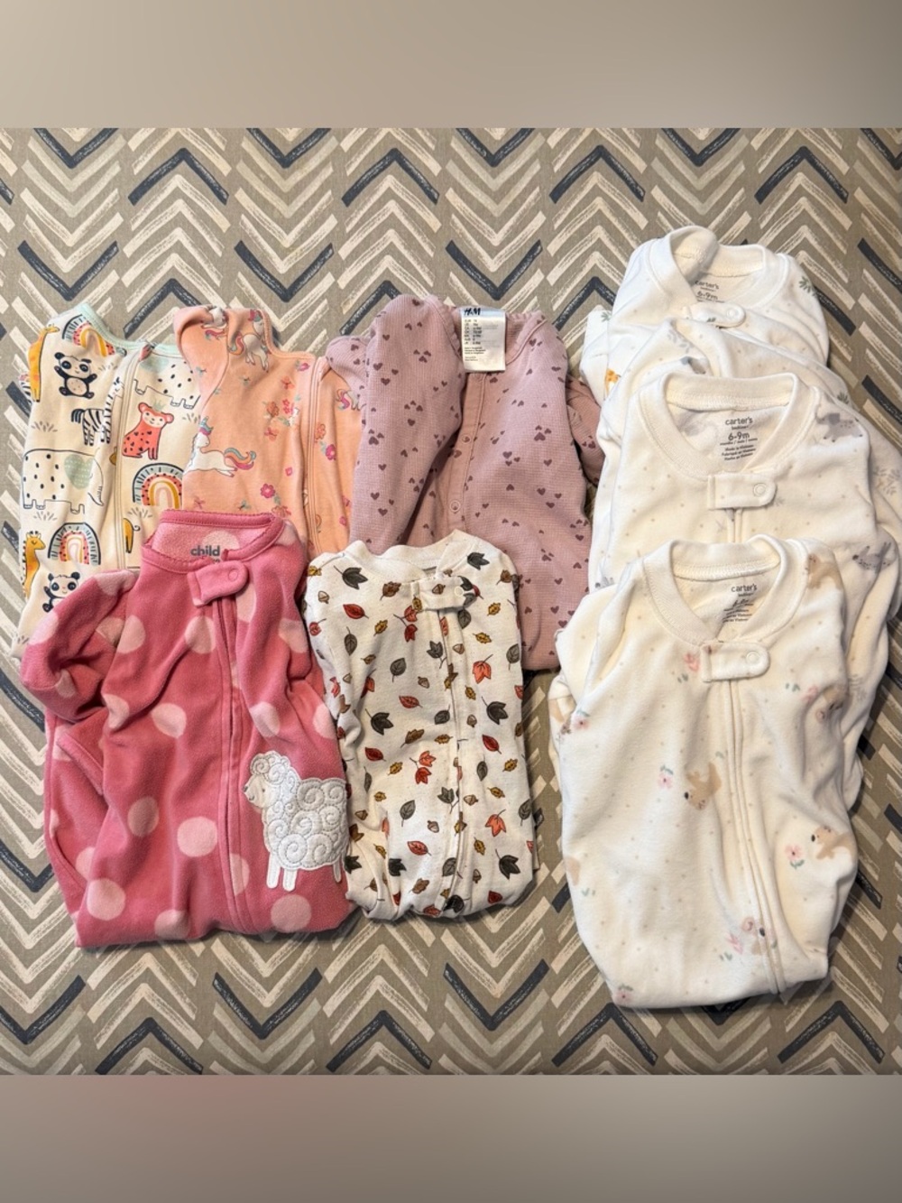 Bundle of 6-9 Month Footies/Sleep Sacks